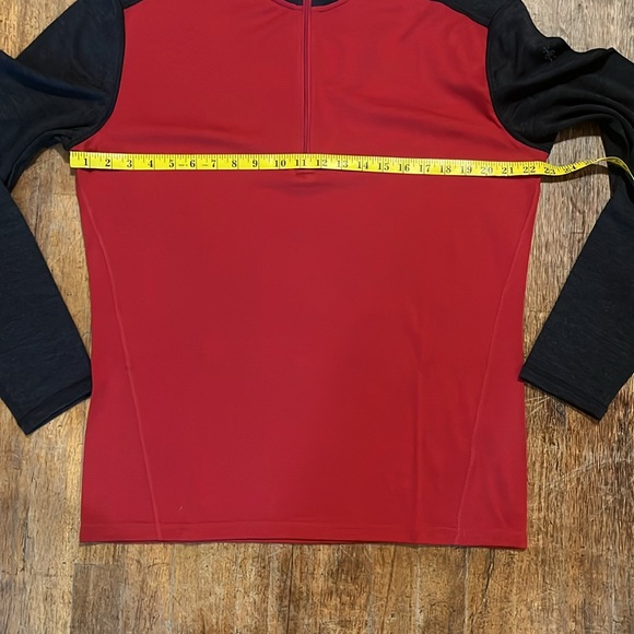 Smartwool Classic Thermal 1/4 zip Rhythmic Red Men’s XL NWT - Picture 3 of 6